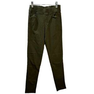 New KATHY Denim Stretch Jegging Jean Skinny‎ Olive XS